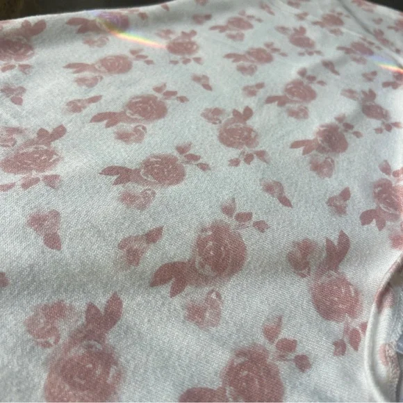 Aden + Anais Baby Blanket white with pink Flowers Roses Viscose Soft Swaddle - Picture 2 of 5